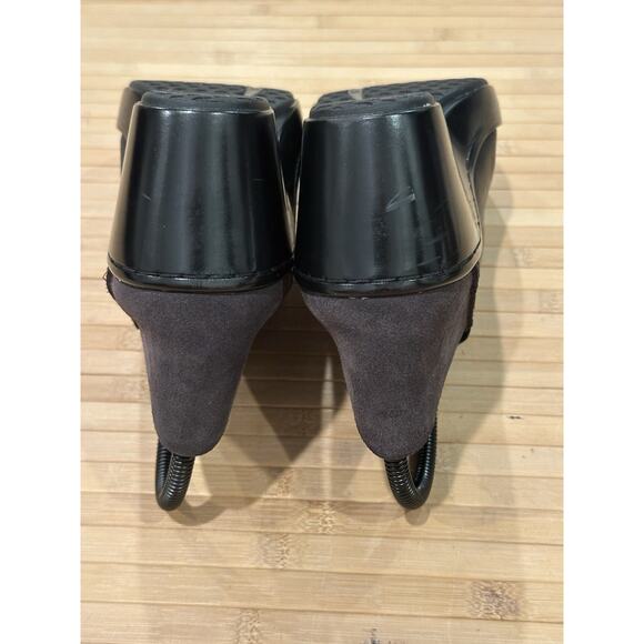 Women's Ariat Kickback Leather Clogs/ Suede Heel Cup Boho Black Size 8B - Picture 9 of 15